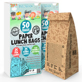 educational brown paper lunch bags 50 pcs