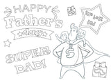 Adult Coloring Book For Father Day