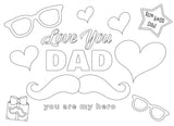 Father Day Adult Coloring Book