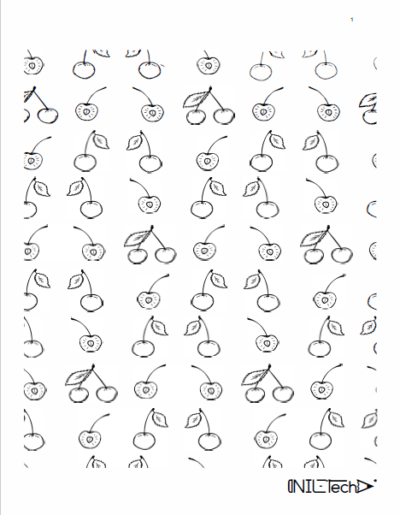 Adult Coloring book with Food patterns