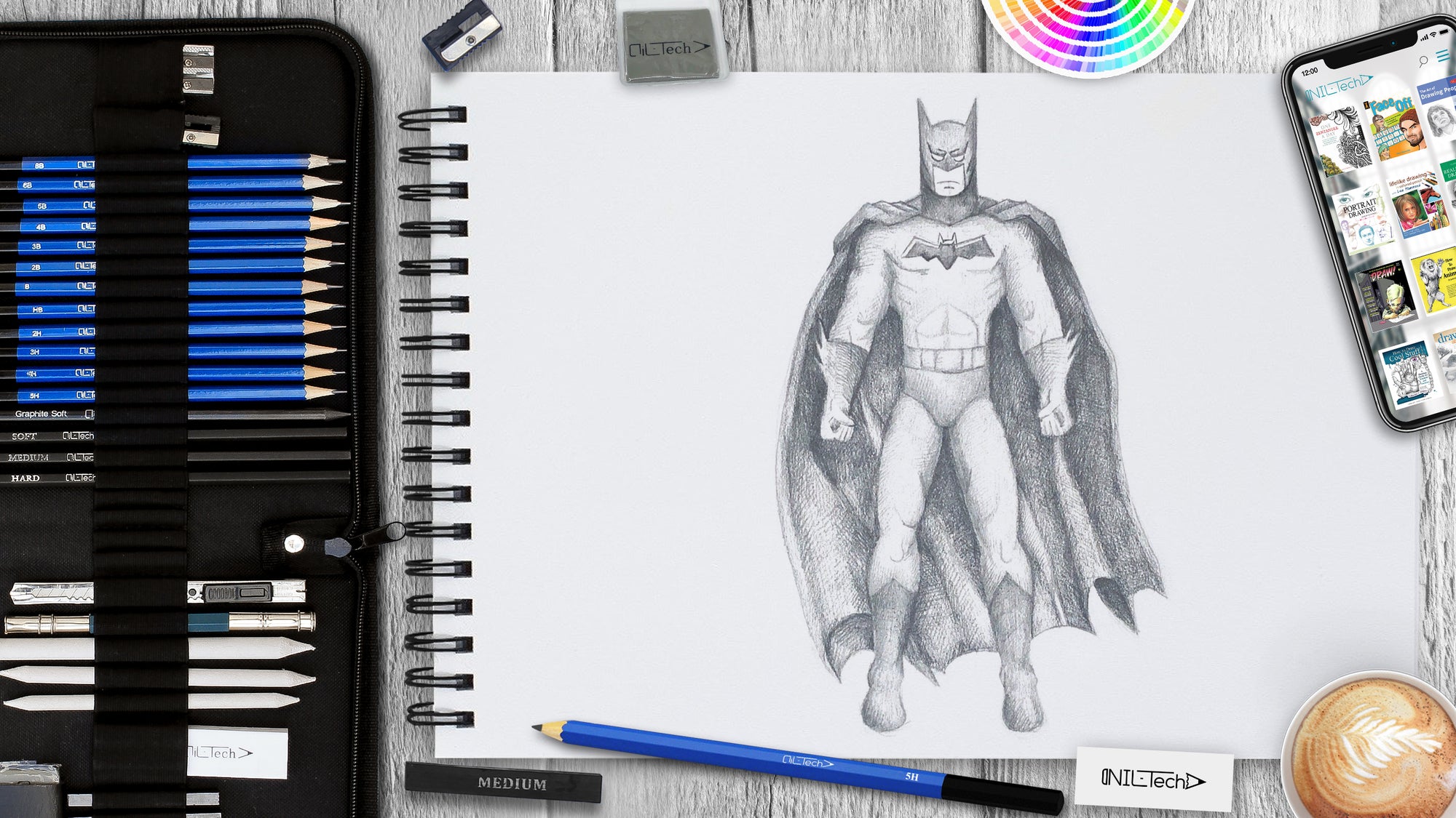 how to draw batman
