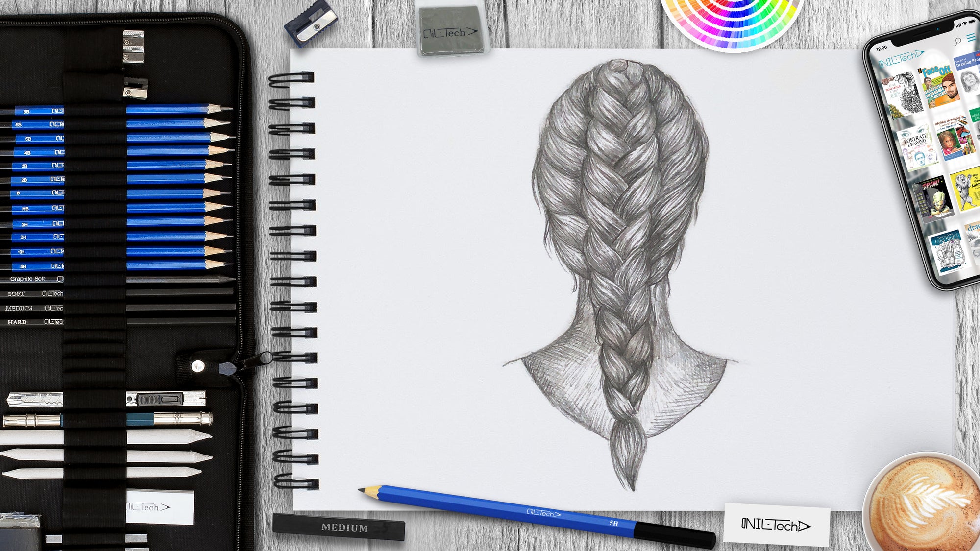 braids drawing