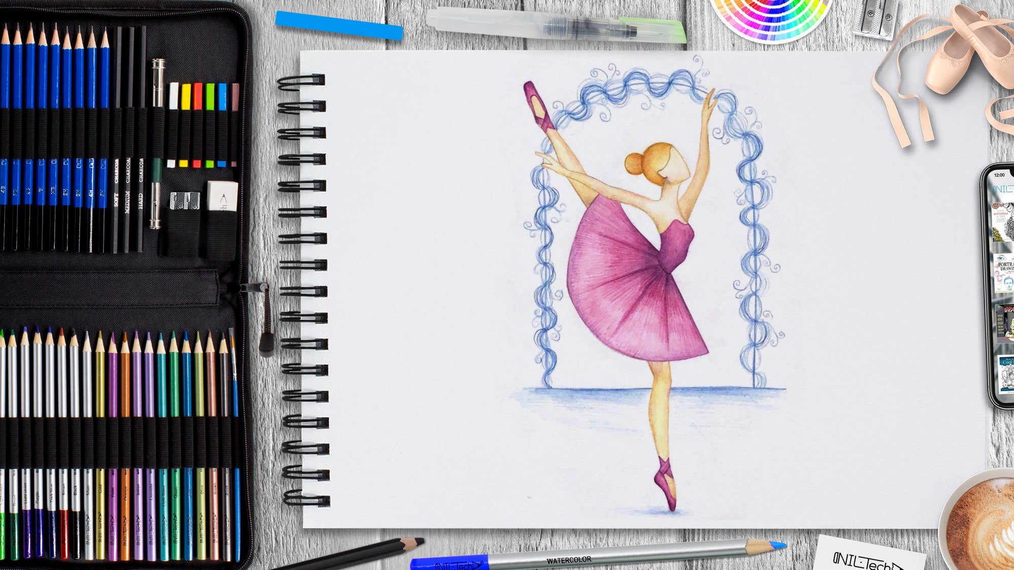 How to Draw Ballerina: International Dance Day