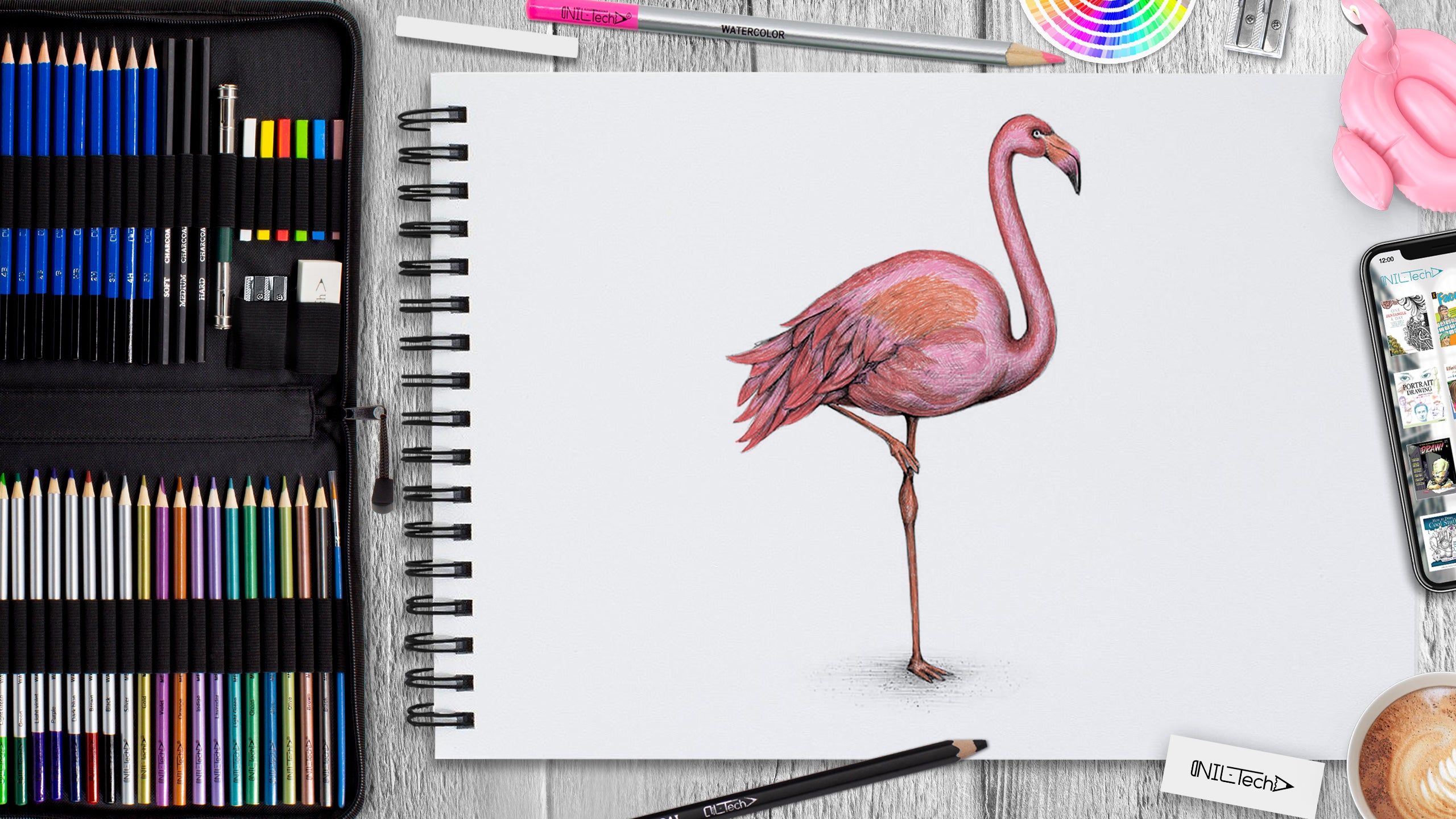 Flamingo sketch vector image on VectorStock | How to draw flamingo, Flamingo  illustration, Flamingo tattoo