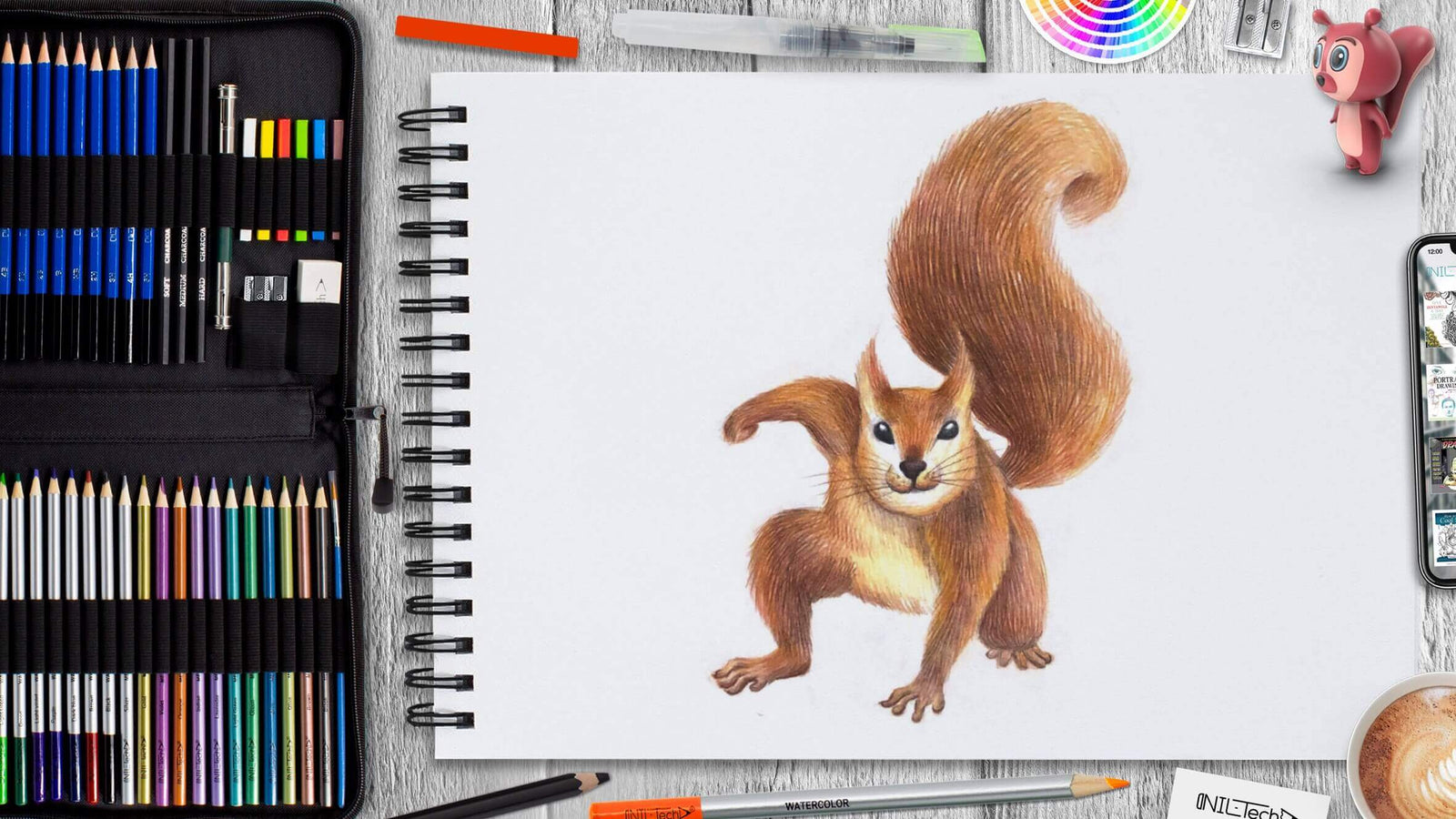 Squirrel Color Pencil Drawing | See Fullimage: Squirrel Colo… | Flickr