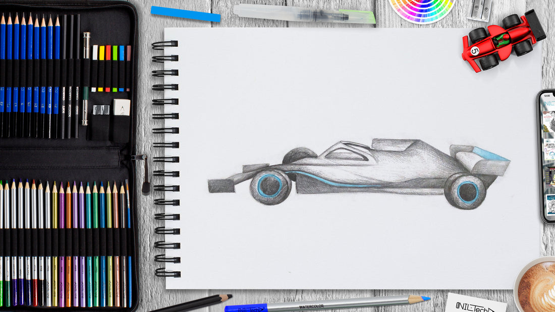 How to Draw Formula One Car