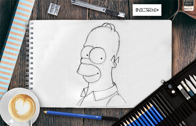 How to draw  Homer Simpson