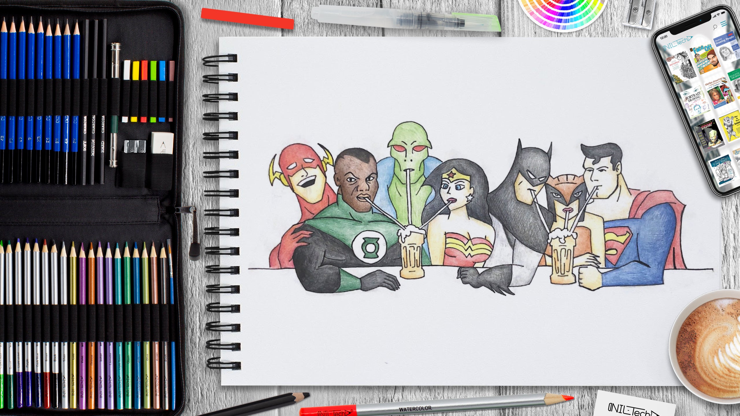 How to Draw Justice League Nil Tech shop.niltech
