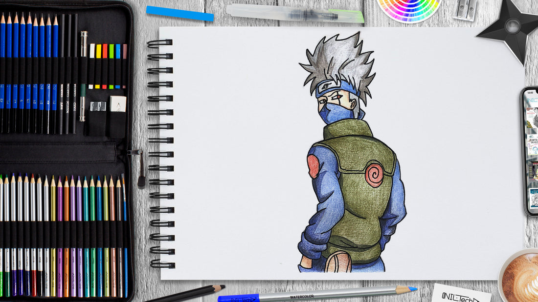 how to draw kakashi