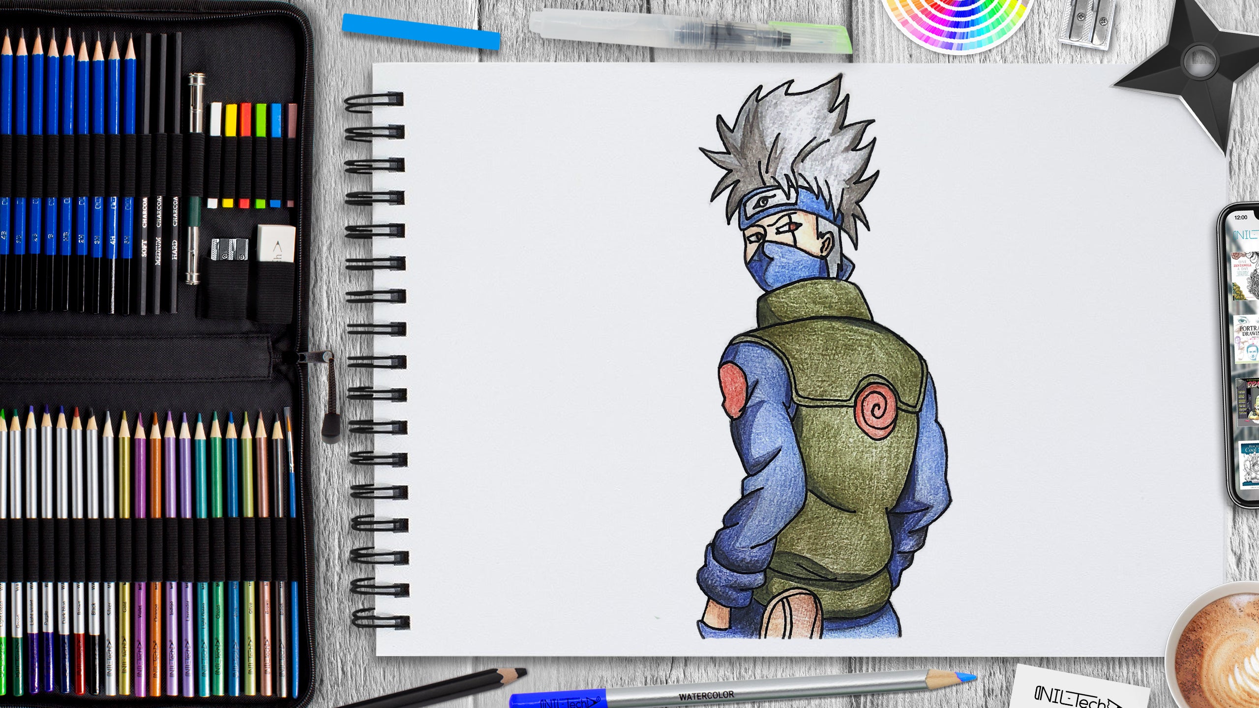 My Kakashi Hatake Drawing :) : r/Naruto