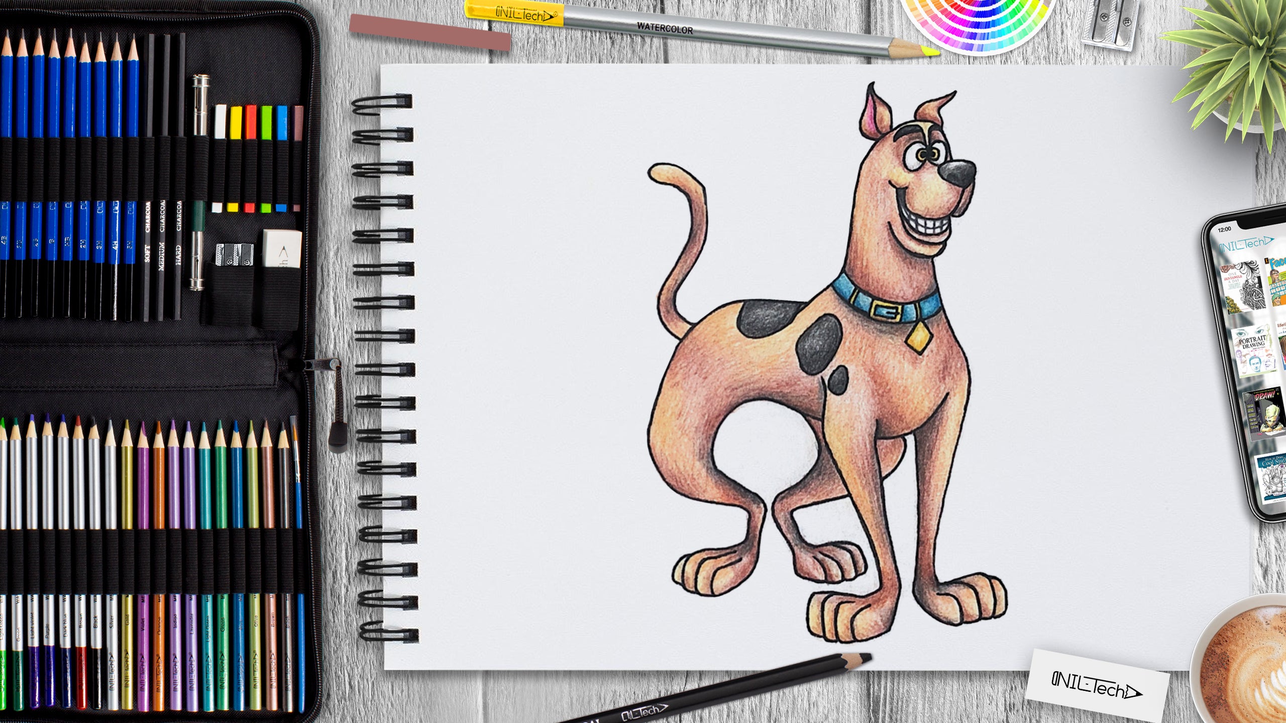 scooby doo pencil drawings