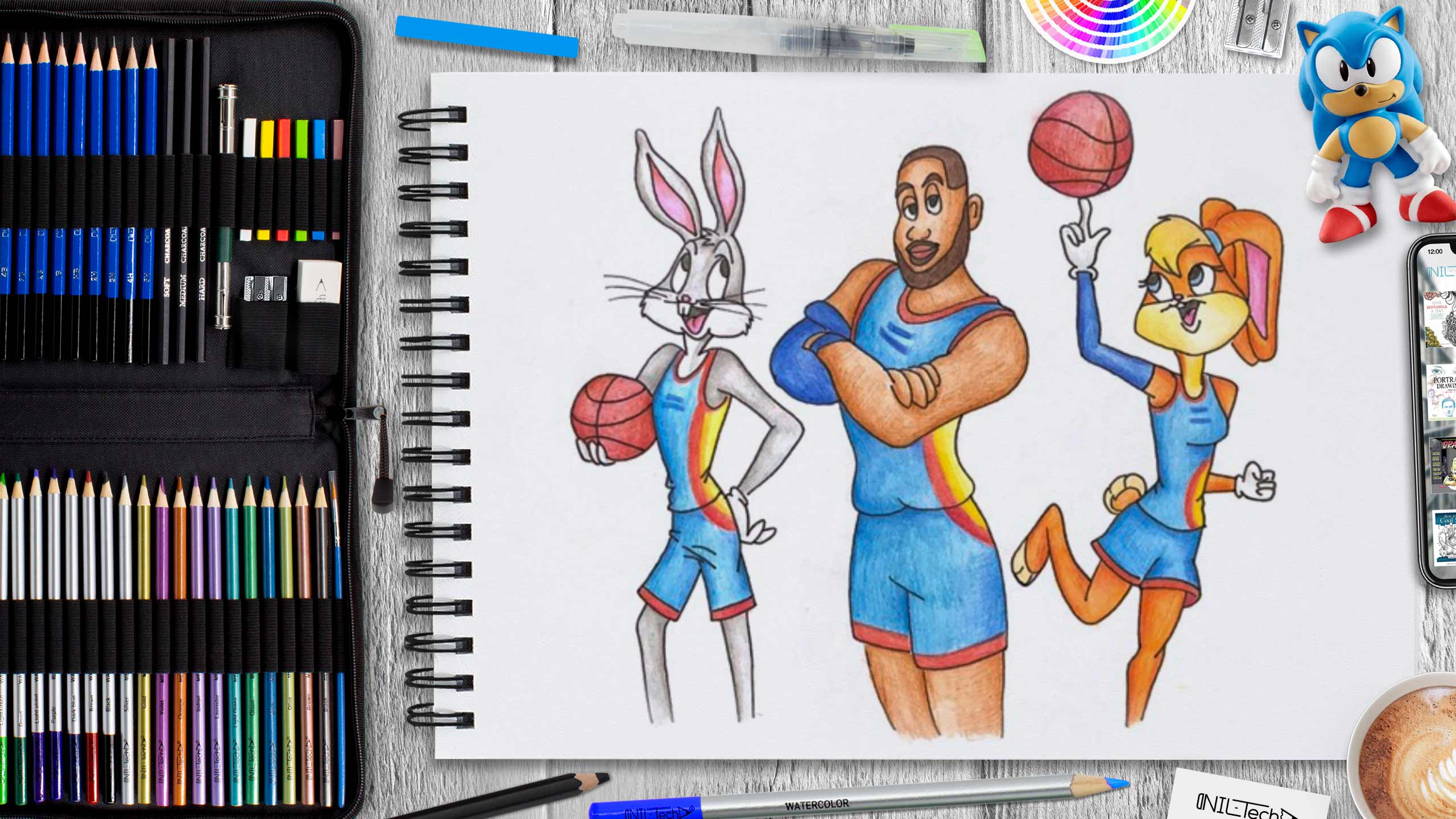 How To Draw Space Jam Characters shop.niltech