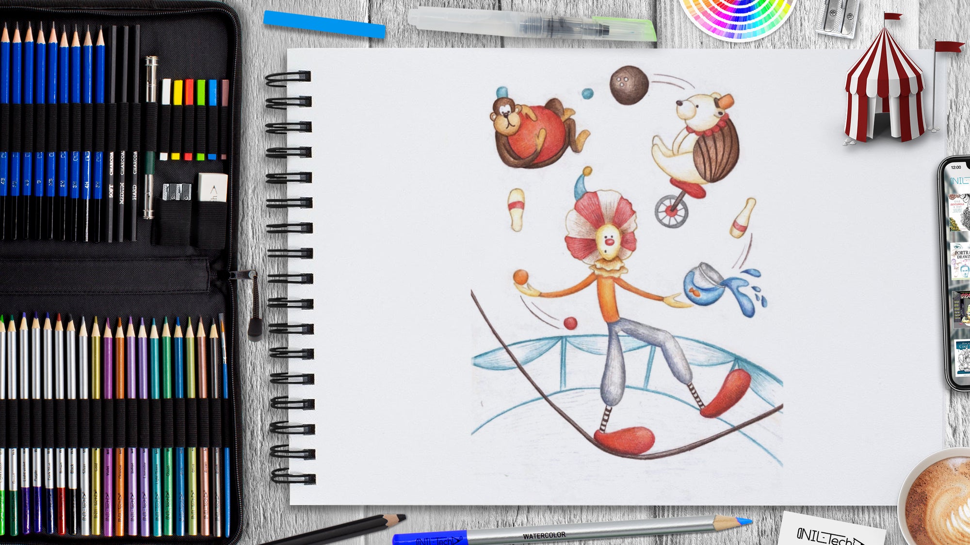 How to Draw Clown: World Circus Day