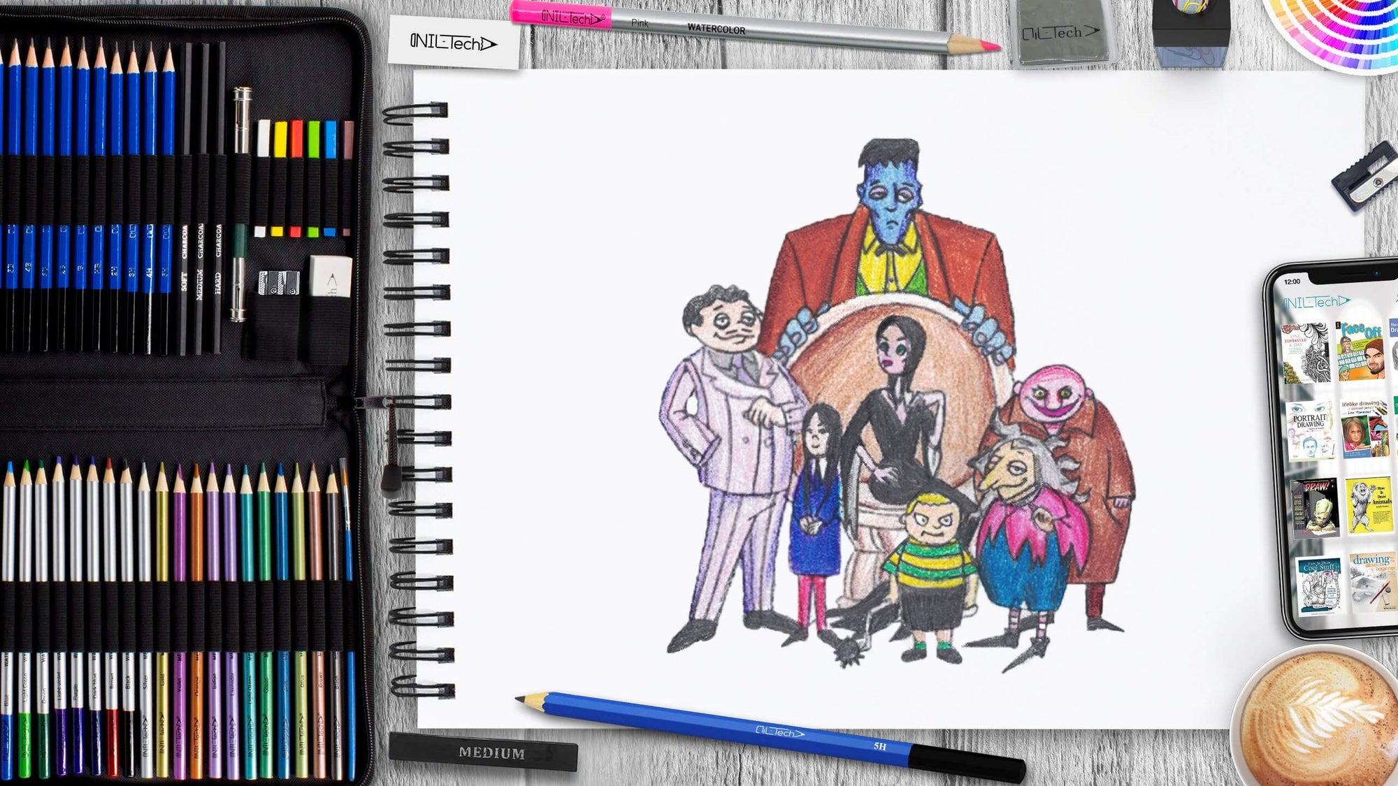 How to Draw The Addams Family
