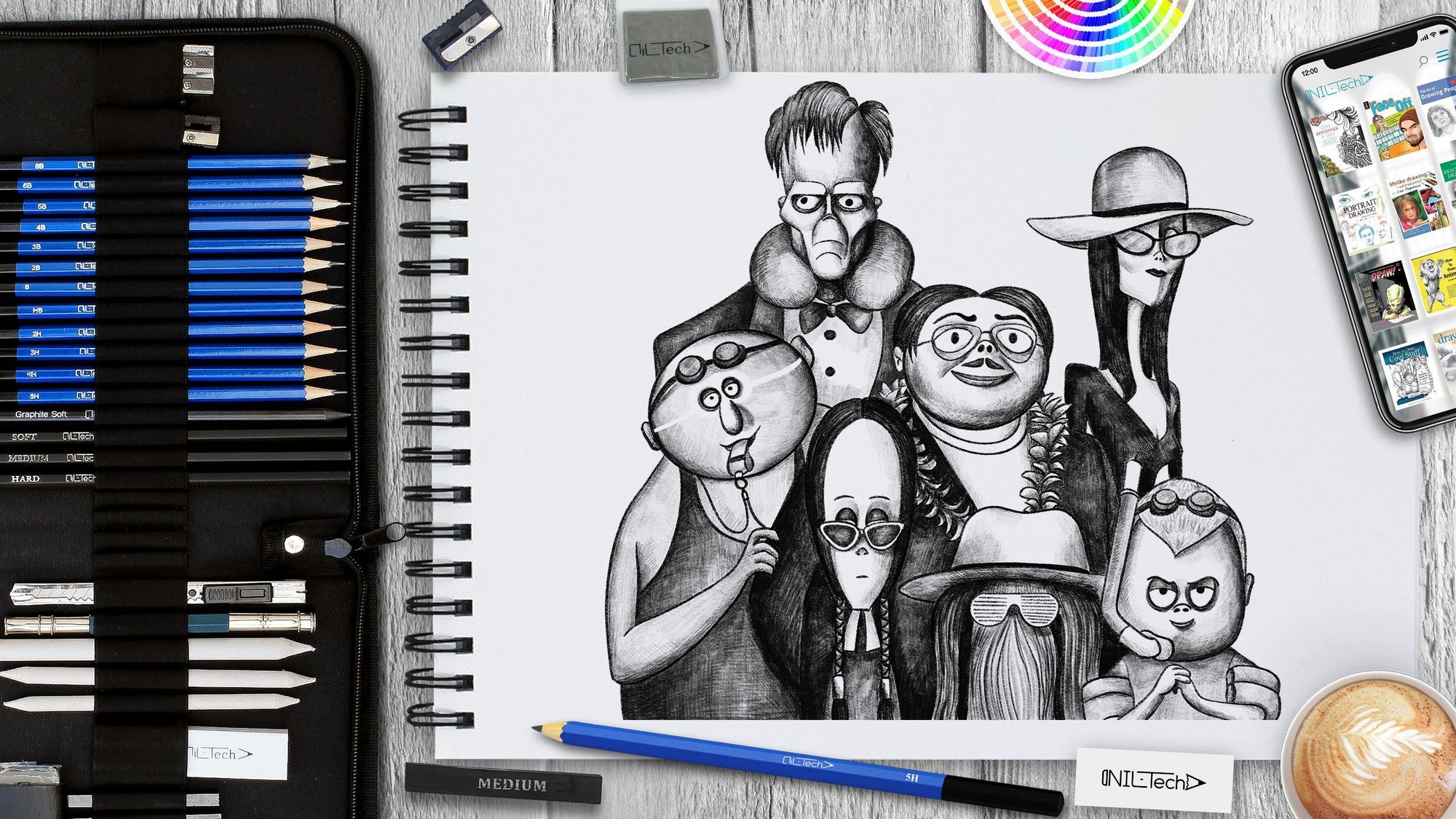 How to Draw The Addams Family 2