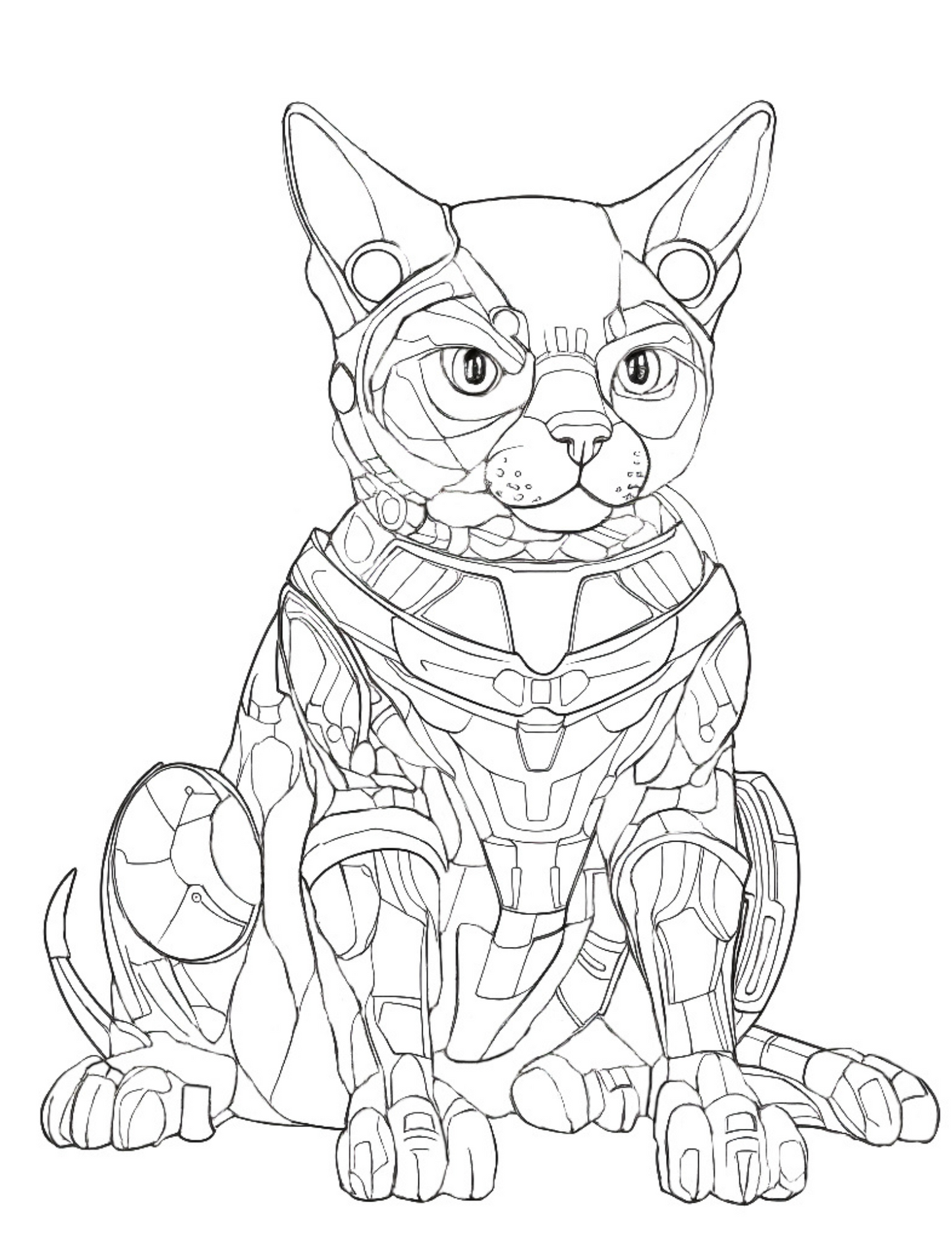 Printable (Digital) Cat Coloring Pages: WhimsyCats Coloring Collection