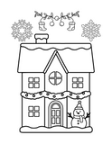 Snowflake Magic: Printable Coloring Book Featuring Snowflakes and Cute Characters