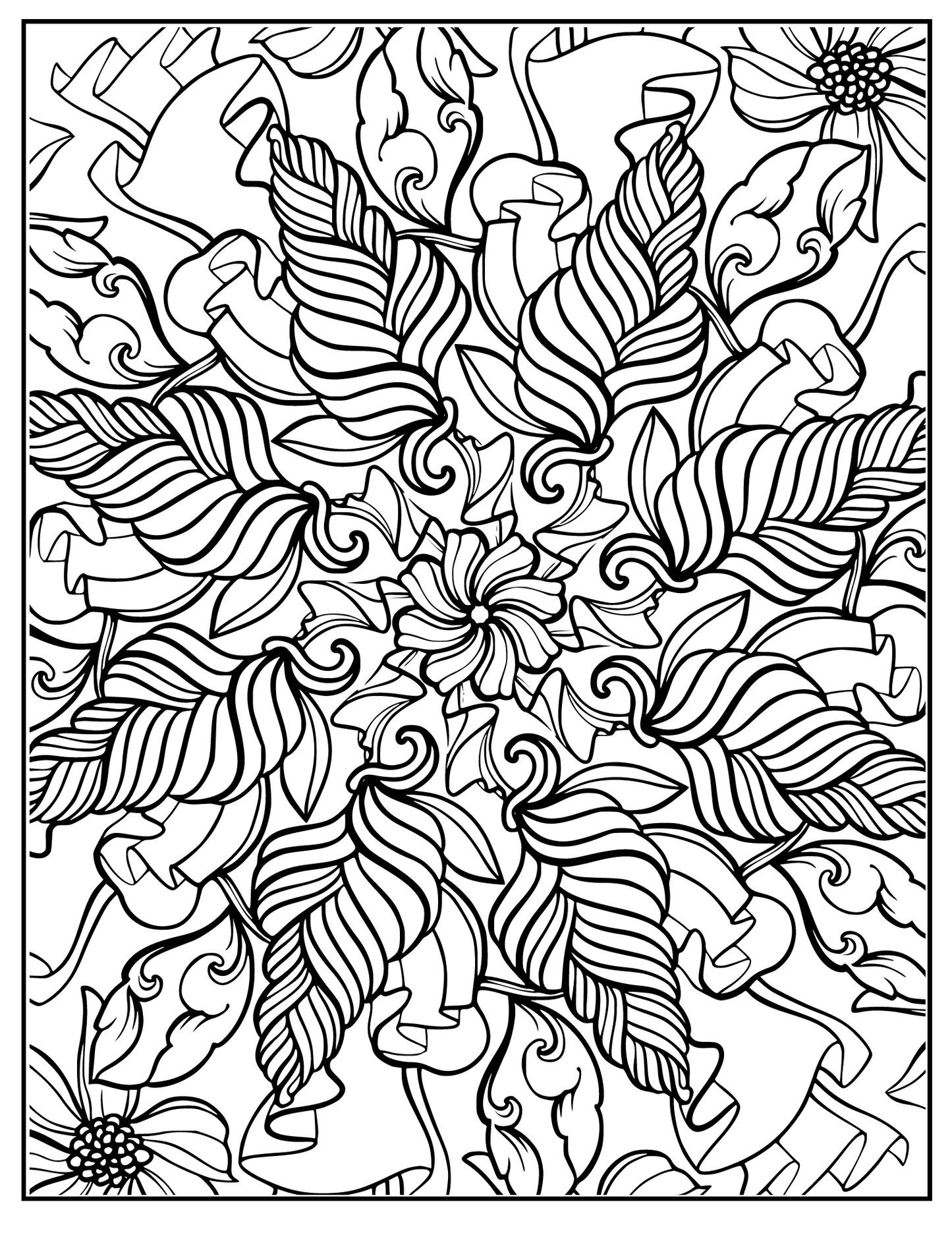 Mother's Day Blossoms - Heartwarming Printable Coloring Pages