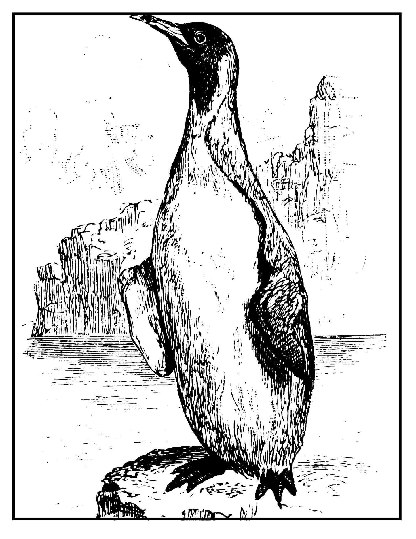 Love Penguins: A Delightful (Digital) Printable Coloring Book for All Ages