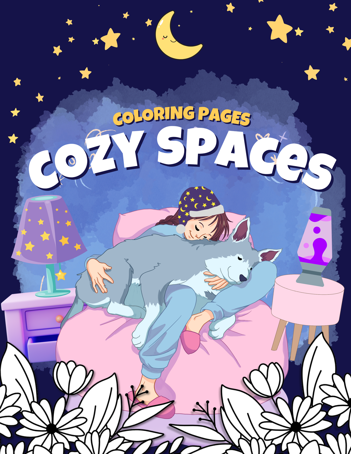 Whimsical Retreats: Cozy Animal Spaces Digital Coloring Book PDF for Adults