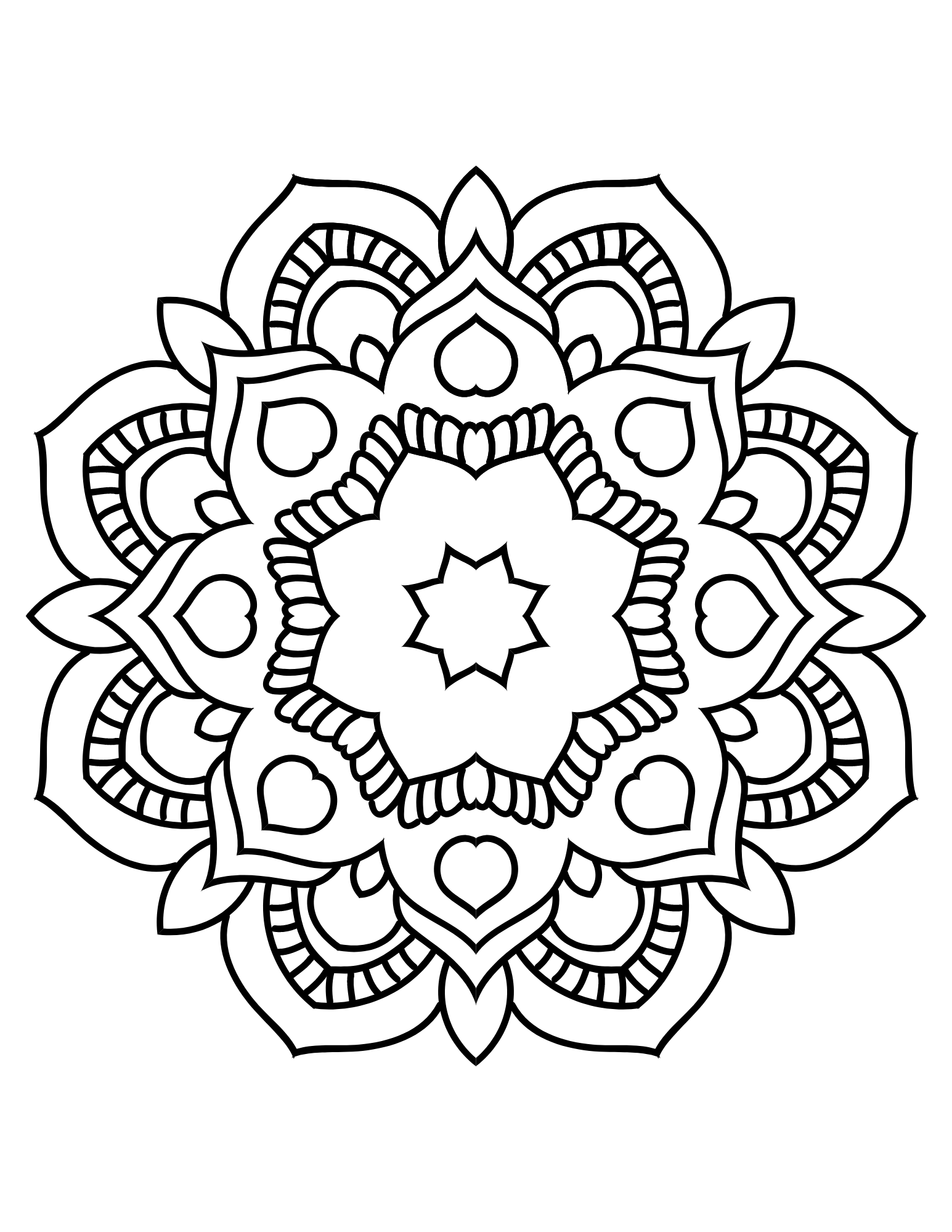 Mandala Coloring Page