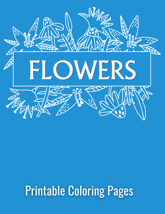 Printable (Digital) Flowers Coloring Pages: BlossomArt Coloring Collection