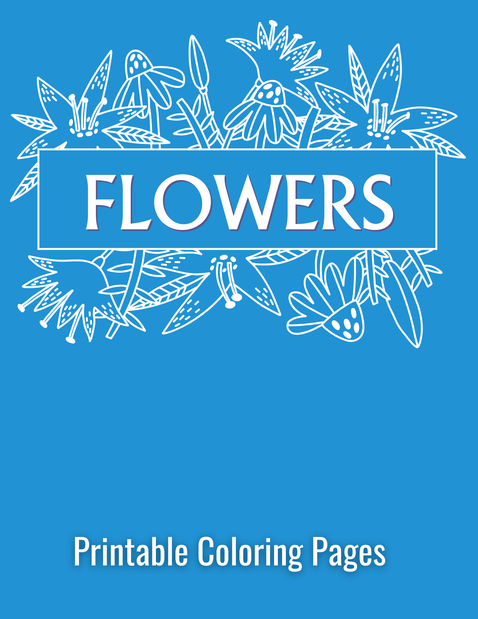 Printable (Digital) Flowers Coloring Pages: BlossomArt Coloring Collection