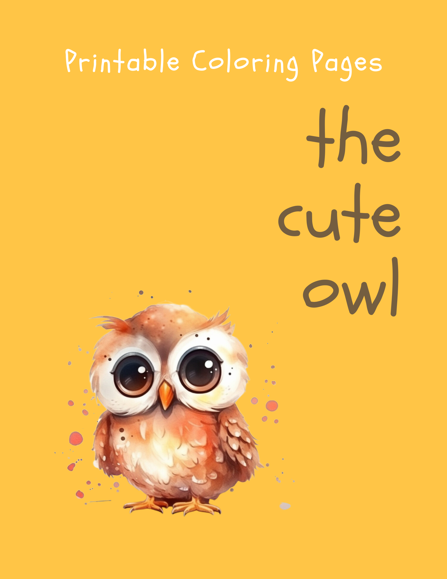 Printable (Digital) Owl Coloring Pages: WhimsyOwls Coloring Collection