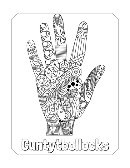 Printable Motivational Swear Word Coloring Pages for Adults, Funny Swear Quotes