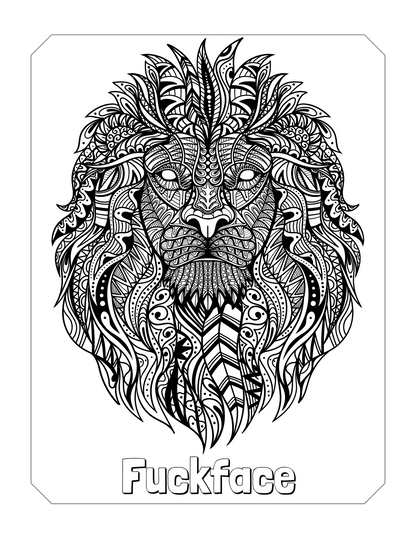 Printable Motivational Swear Word Coloring Pages for Adults, Funny Swear Quotes