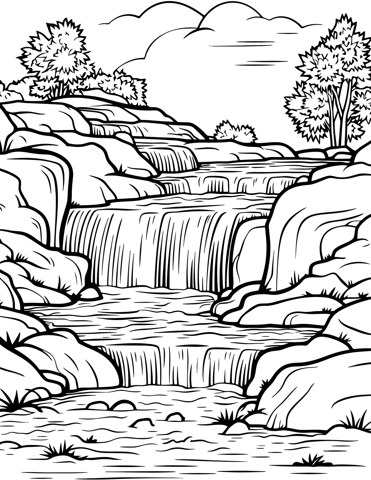 "Earth's Majesty" - Celebrate Earth Day with a Printable Digital Coloring Book of Global Landscapes