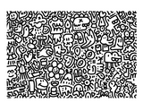 Printable (Digital) Doodles Coloring Pages: FunDoodles Printable Coloring Book for All Ages