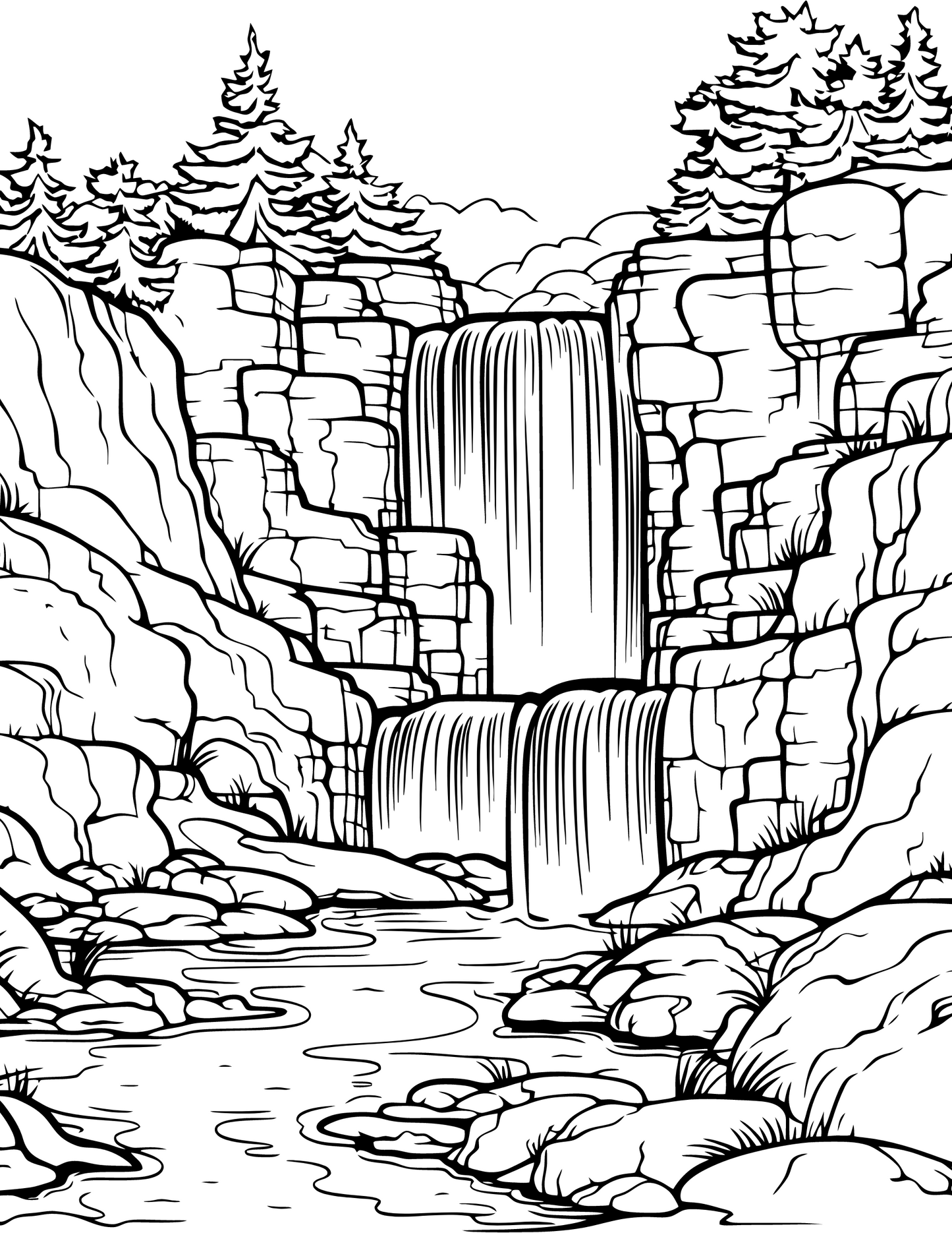 "Earth's Majesty" - Celebrate Earth Day with a Printable Digital Coloring Book of Global Landscapes