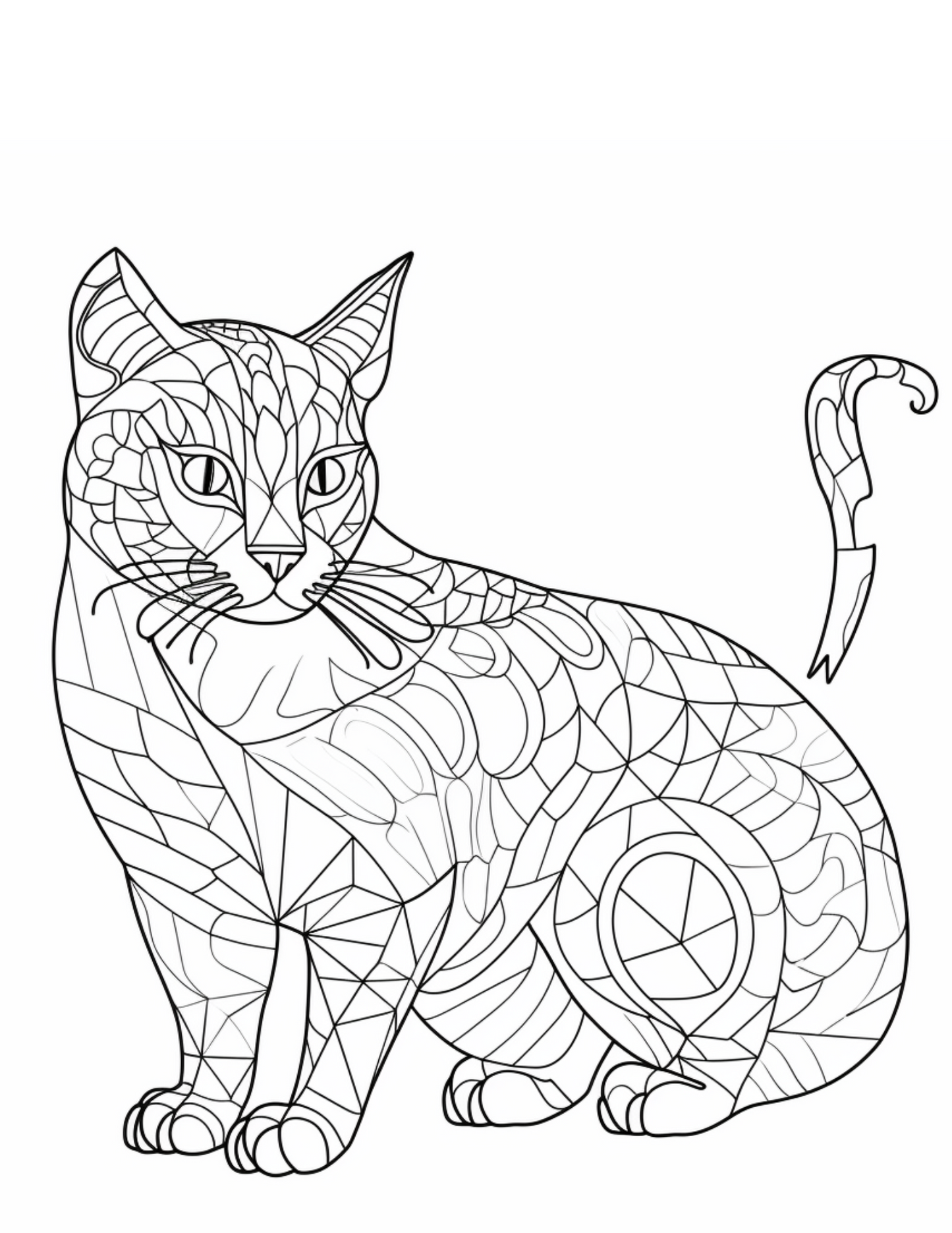 Printable (Digital) Cat Coloring Pages: WhimsyCats Coloring Collection