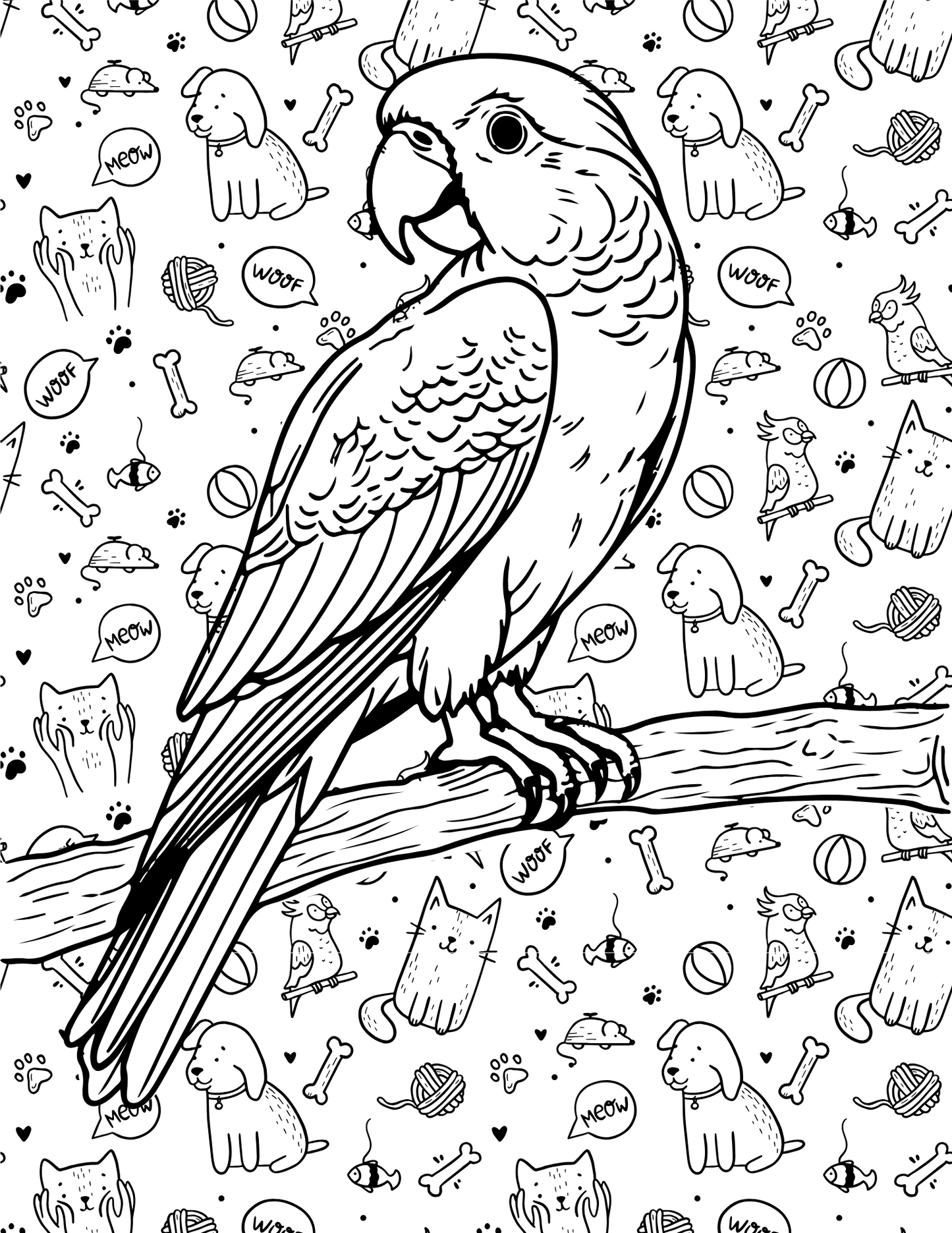 Mastering Pet - Themed Creativity: "Love for Pets" Digital Coloring Book