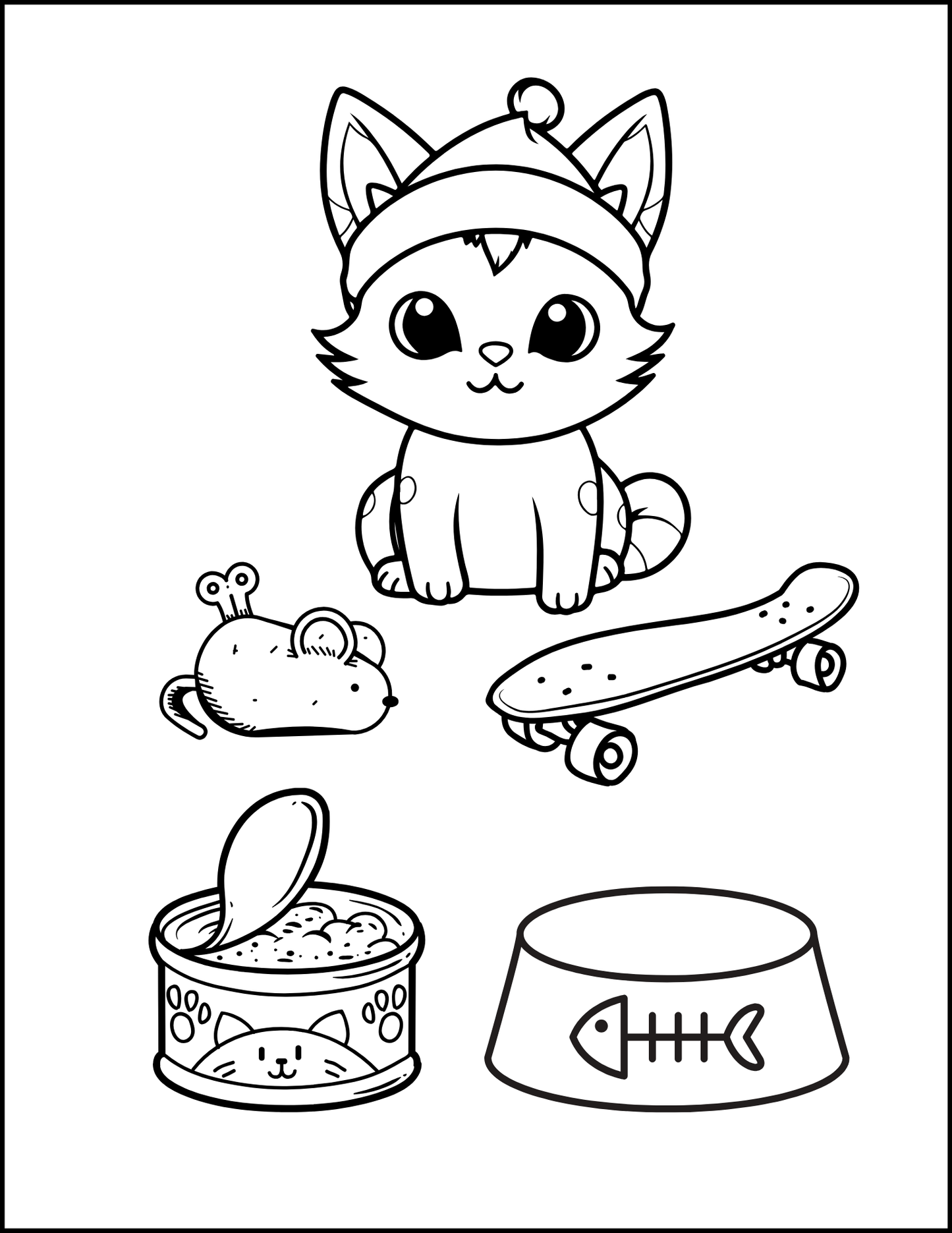 I Love You Purry Much: Adorable Cats Printable Coloring Book