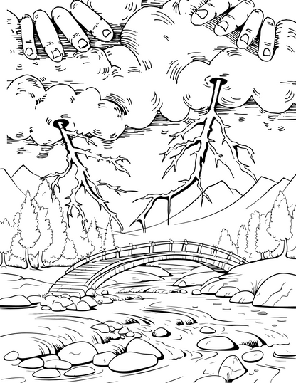 "Earth's Majesty" - Celebrate Earth Day with a Printable Digital Coloring Book of Global Landscapes