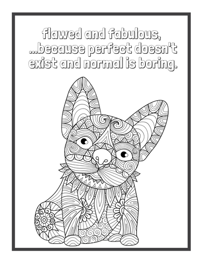 Printable Motivational Swear Word Coloring Pages for Adults, Funny Swear Quotes