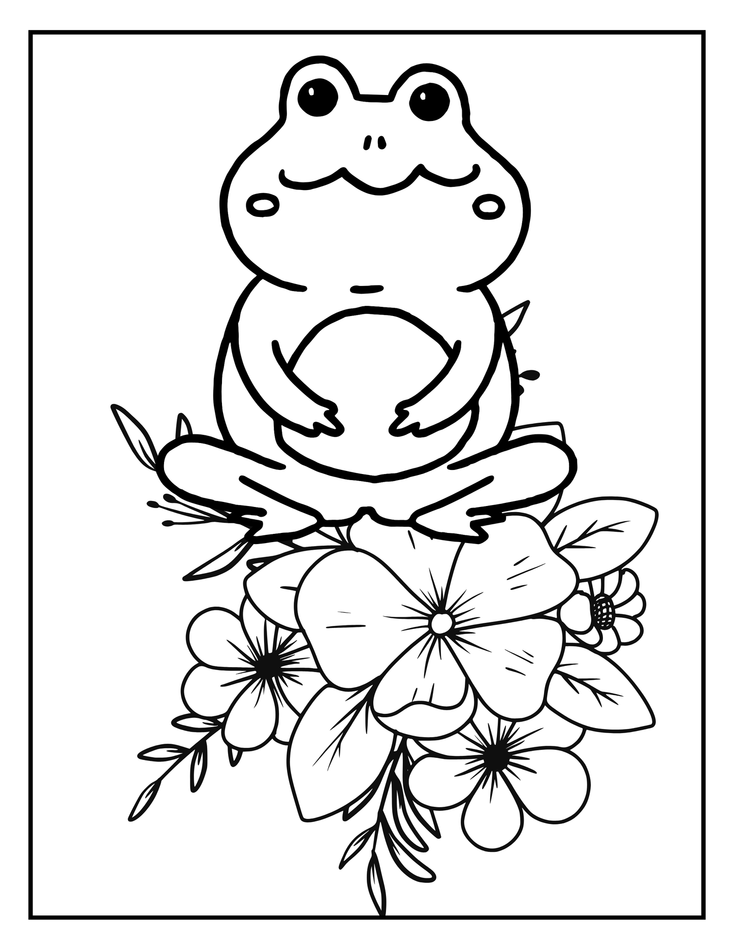 Floral designs coloring book