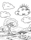 "Earth's Majesty" - Celebrate Earth Day with a Printable Digital Coloring Book of Global Landscapes