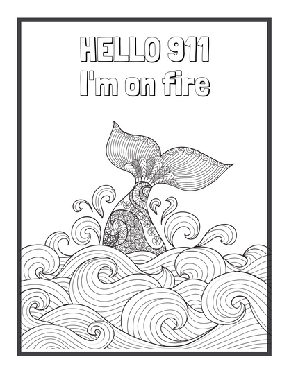 Printable Motivational Swear Word Coloring Pages for Adults, Funny Swear Quotes