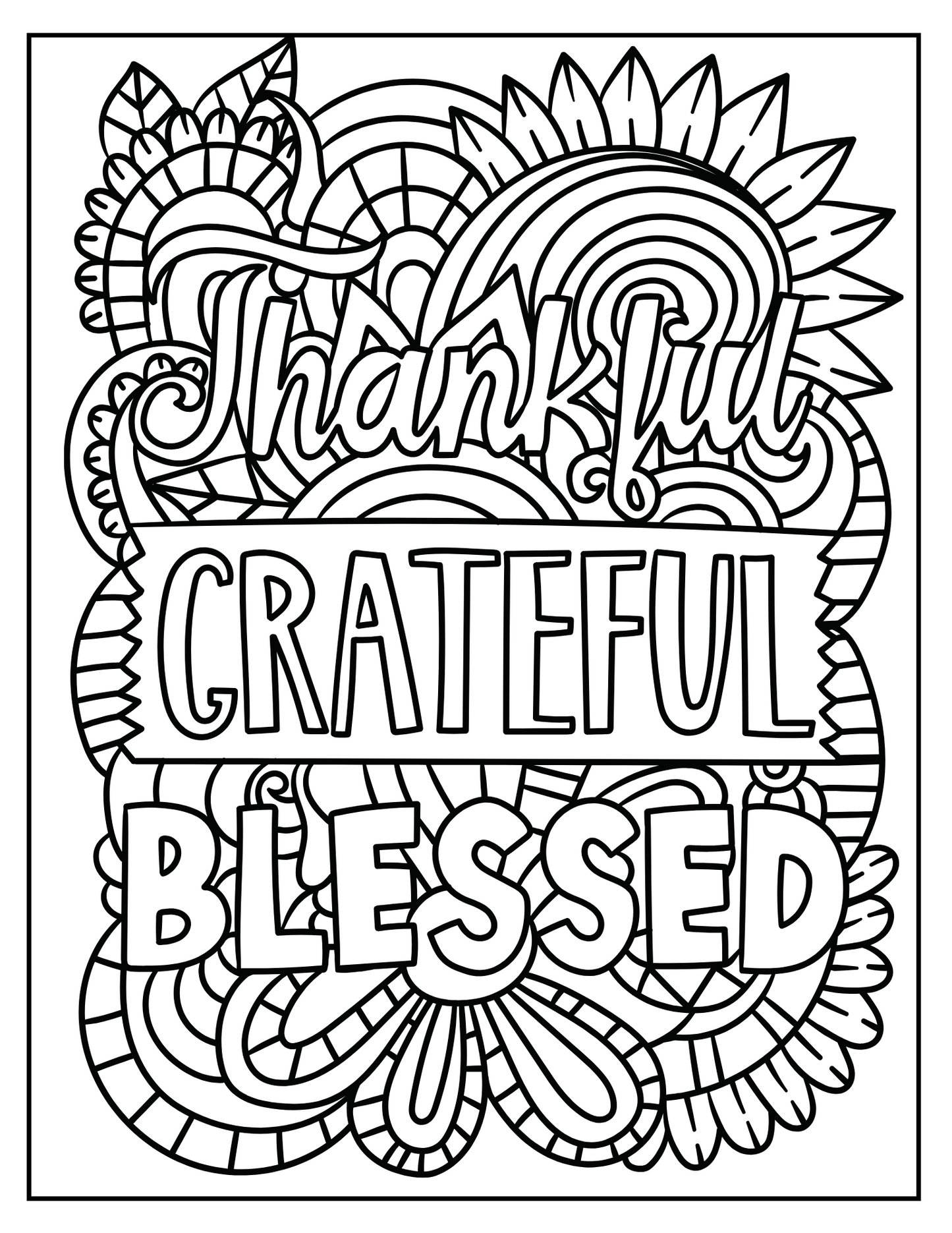 Thanksgiving Turkeys: Printable Coloring Book for Festive Fun