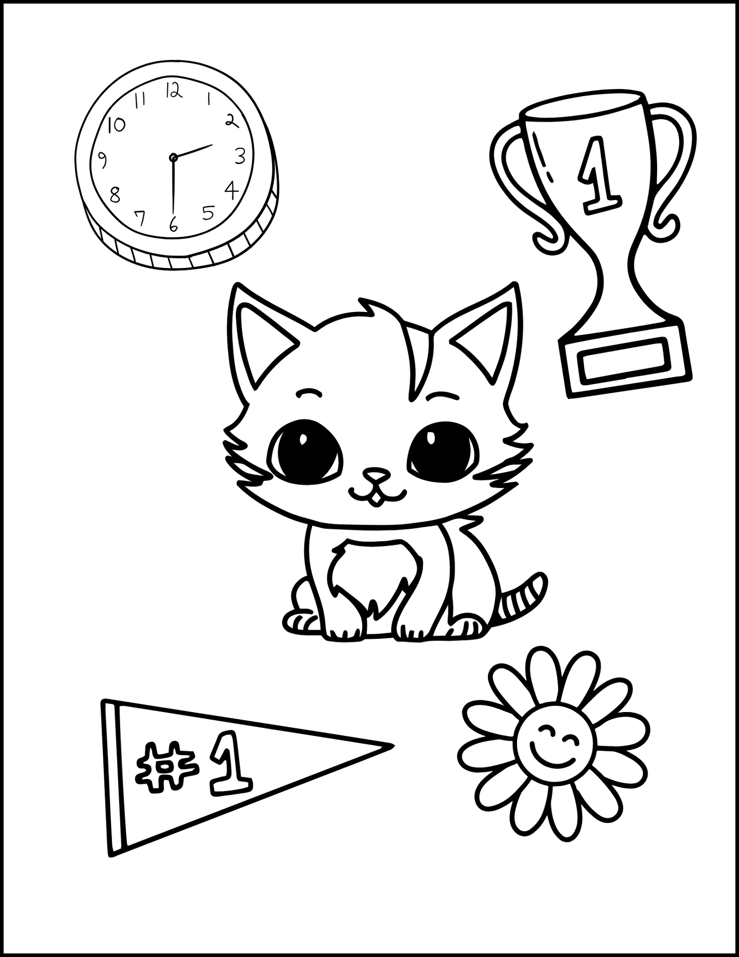 I Love You Purry Much: Adorable Cats Printable Coloring Book