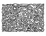 Printable (Digital) Doodles Coloring Pages: FunDoodles Printable Coloring Book for All Ages