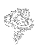 Printable (Digital) Dragon Coloring Pages: New Year 2024 Dragon Coloring Collection
