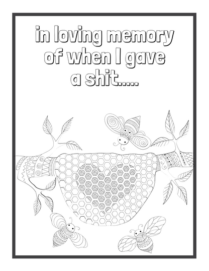 Printable Motivational Swear Word Coloring Pages for Adults, Funny Swear Quotes