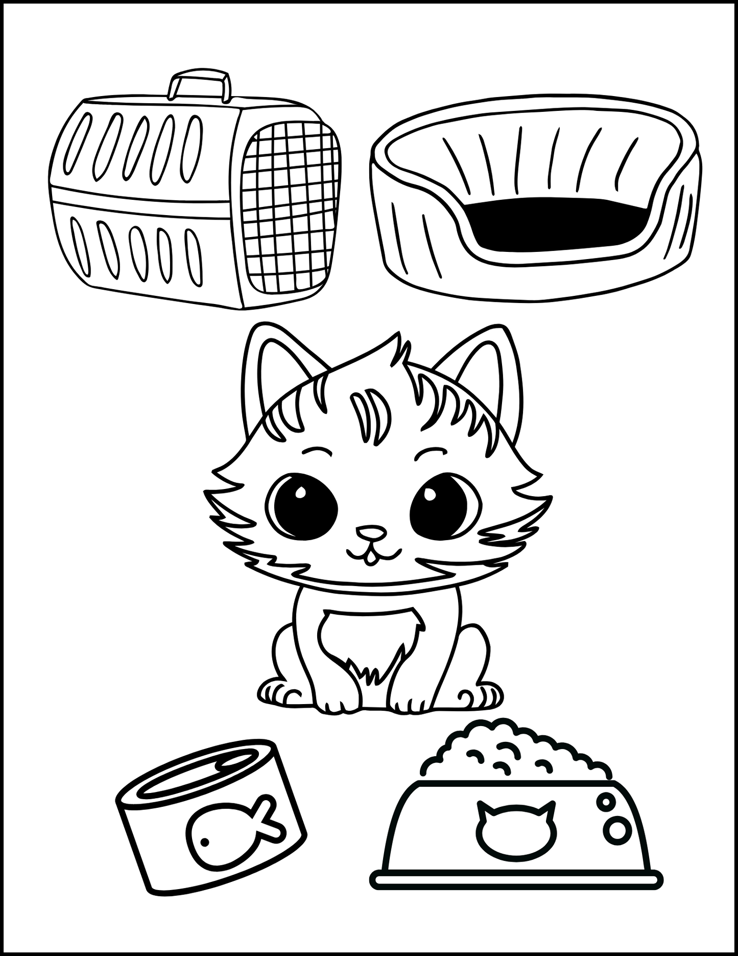 I Love You Purry Much: Adorable Cats Printable Coloring Book