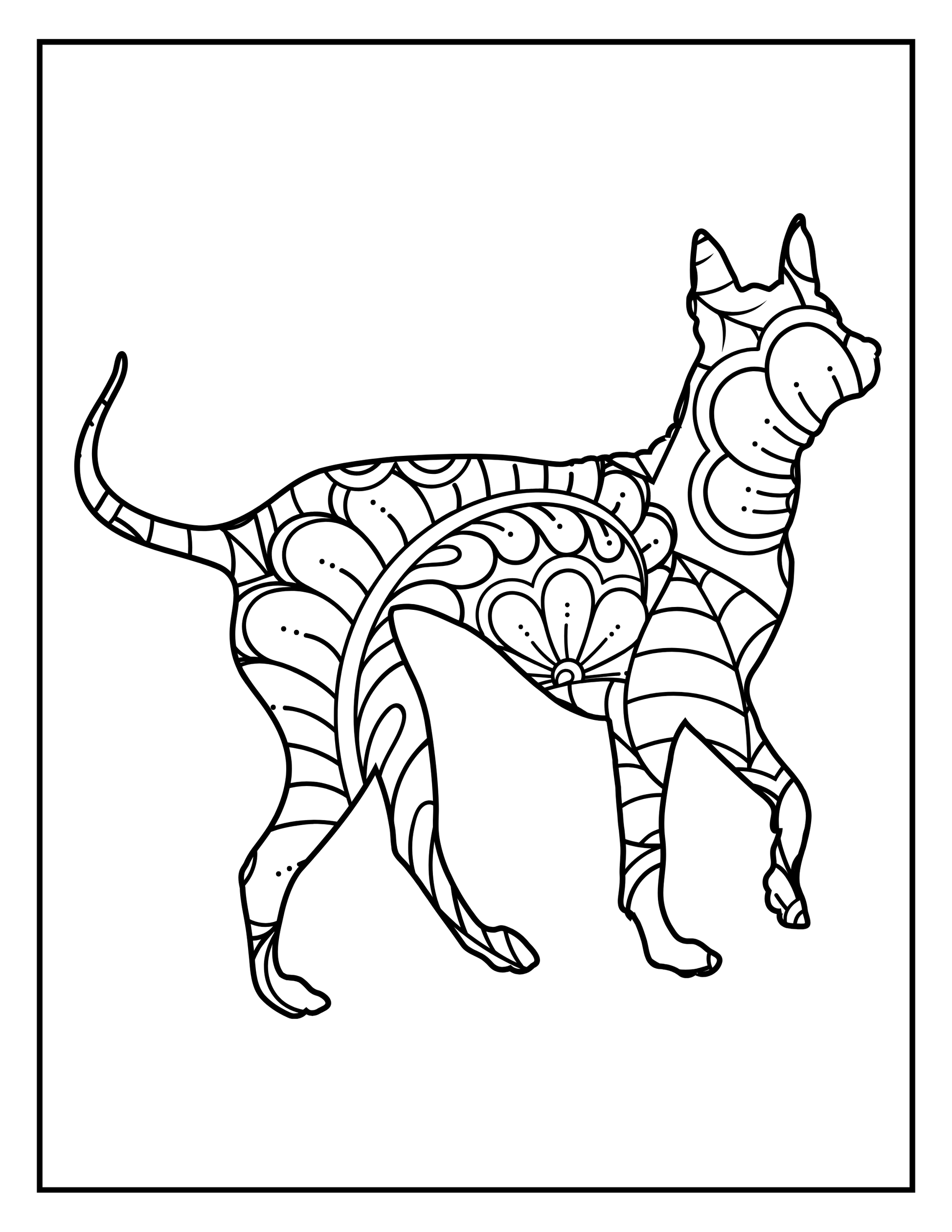 Relaxing coloring pages