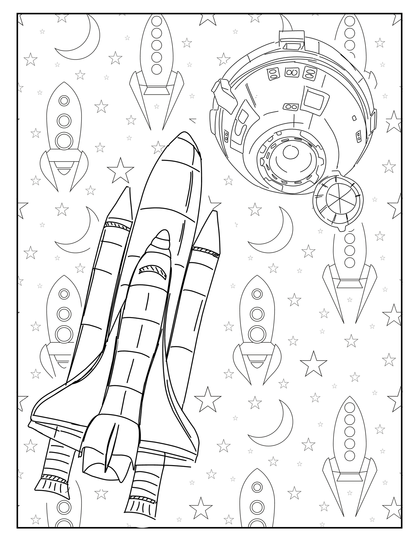 Relaxing coloring activity