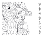 Printable (Digital) Doodles Coloring Pages: FunDoodles Printable Coloring Book for All Ages
